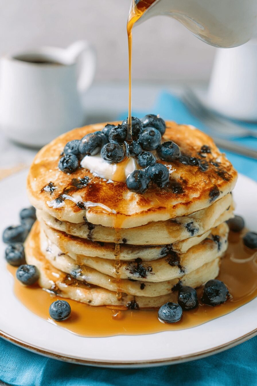 Why Sour Cream Makes The Fluffiest Blueberry Pancakes